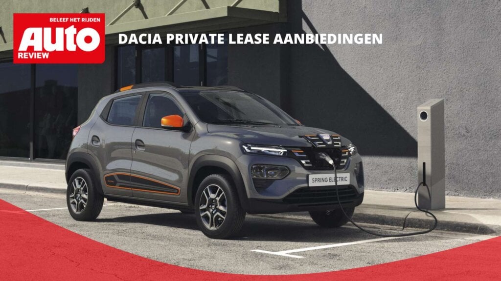 Groene Dacia Spring aan laadpaal 