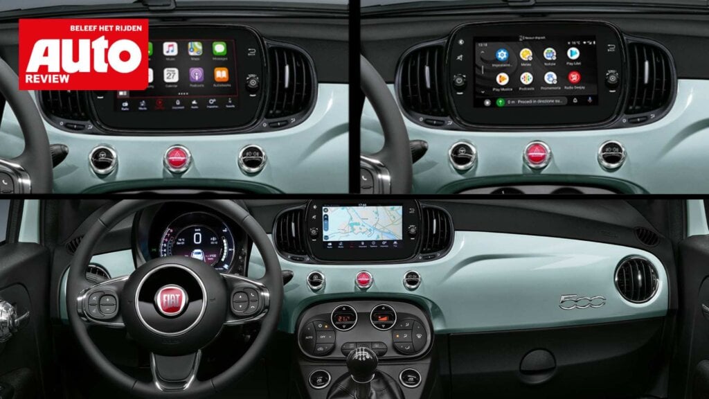 Op het 7-inch multimediascherm kun je standaard gebruik maken van Apple CarPlay/Android Auto