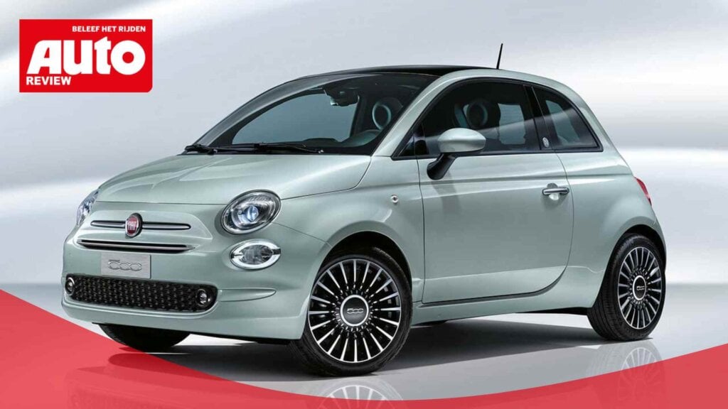 Fiat 500 in de kleur 'Rugiada Green'