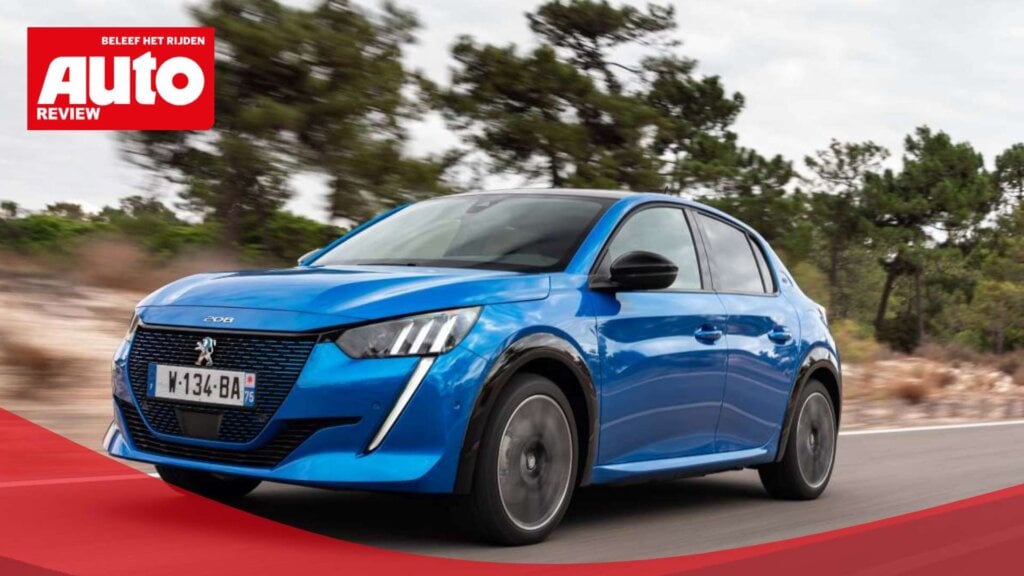 Blauwe Peugeot 208